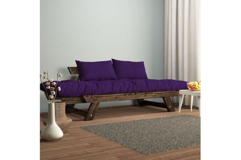 WOODESK ADALAR MASİF CEVİZ-KIRMIZI RENK 2Lİ KANEPE CPT8114-210