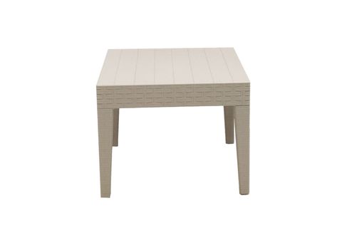 ALASKA PLASTİK RATTAN BALKON SETİ MİNDERLİ, KREM