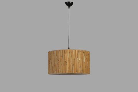 BAMBU 07 ABAJURLU TEKLİ SARKIT AVİZE