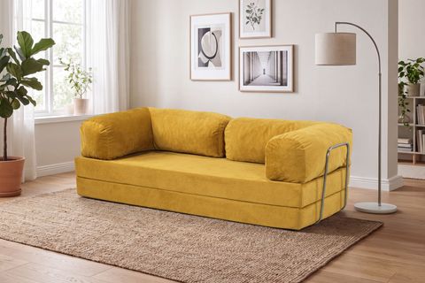 LİNA ÇOK AMAÇLI YATAKLI AKTİVİTE KOLTUĞU, SARI, 80X160