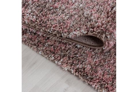 SHAGGY HALI, TÜYLÜ, PEMBE BEJ, 80X250