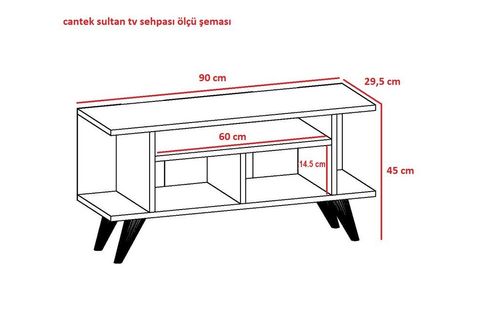 SULTANA TV ÜNİTESİ CEVİZ BEYAZ