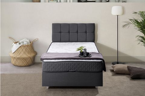 PARİS BAZA VE BAŞLIK SETİ, ANTRASİT, 90X200