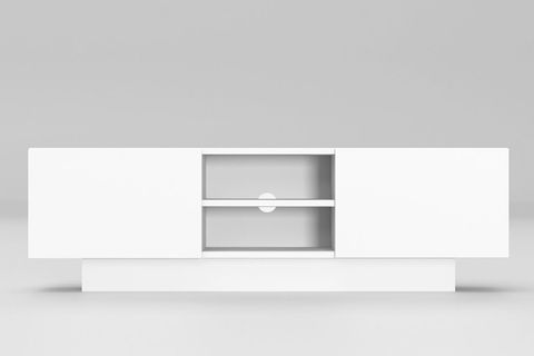 DORA ÇİFT KAPAKLI TELEVİZYON SEHPASI, BEYAZ, 140 CM