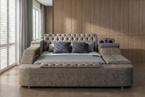 PRAGUE MASAJLI AKILLI KARYOLA, KAHVERENGİ