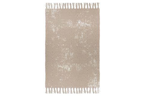 KARNAVAL HOME BABİL SERİ 032 MİSTİK DESENLİ OTANTİK KARA TEZGAH ÇİFT TARAFLI KİLİM, BEJ, 120X180
