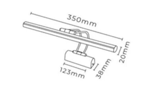 FLÜT OTUZBEŞLİK LEDLİ APLİK, KROM
