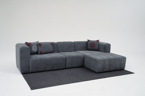 RİN DİKDÖRTGEN KIRLENT KILIFI, KIRMIZI ETNİK DESEN, 40X60