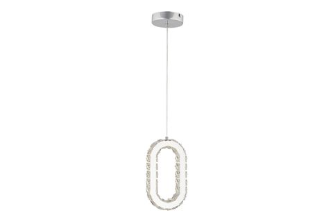 AVİGNON TEKLİ LED AVİZE, KROM