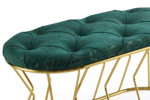 VASE SIRTSIZ BENCH, GOLD AYAK