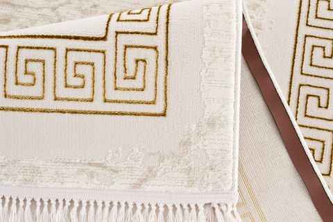 EFSUN COLLECTION KREM GOLD RENK MODERN HALI 150X233