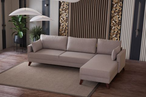 GLORİA KÖŞE KOLTUK, KREM, SAĞ KÖŞE