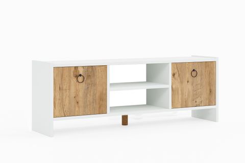 RAVEL TELEVİZYON SEHPASI, ÇAM KAPAKLI, 120 CM