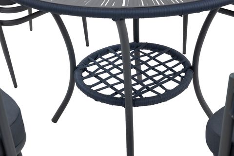 İRİS ALÜMİNYUM İP ÖRGÜ MASA TAKIMI, 4 KİŞİLİK