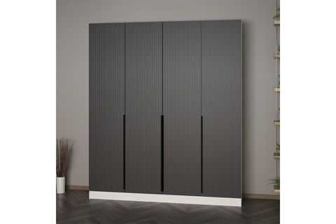 KALE 210 CM 4 KAPAKLI 2B RAF PORTMANTO, BYZ MBR ÇİZGİLİ ANT