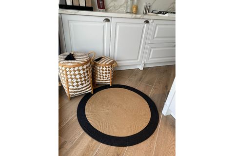 HALIMAX MİLDA JÜT KİLİM 98, ÇİFT TARAFLI, YUVARLAK, 120X120