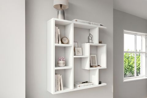 ENDA HOME YEGANE ÇİFT KULLANIMLI DUVAR RAFI BEYAZ