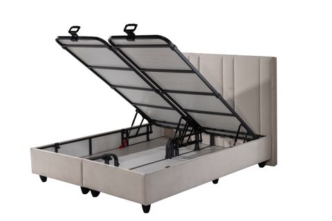 SAHRA BAZA VE BAŞLIK SETİ, KREM, 160X200