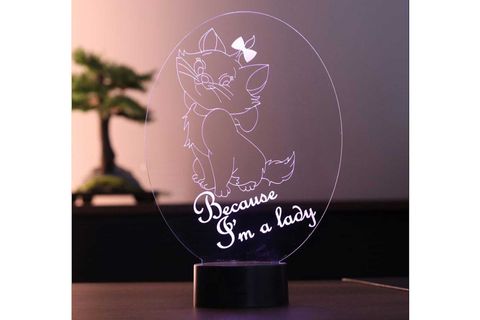 LED MASA LAMBASI, KEDİ FİGÜRLÜ,ILZ-154R