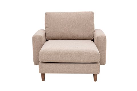 MERLİN DAYBED, İNCE KOL, NATUREL AYAK, RECYCLED KUMAŞ, CAPPUCİNO