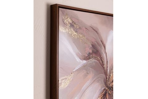 THE MİA NEUTRAL FLORAL KANVAS TABLO, 70X100 CM TBL0106