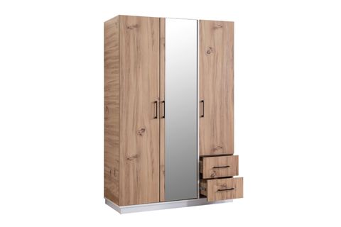 EFES GARDIROP, CEVİZ KREM, 3 KAPAKLI
