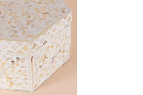 THE MİA SEDEF ALTIGEN KUTU 28X24X14 CM TLC0075