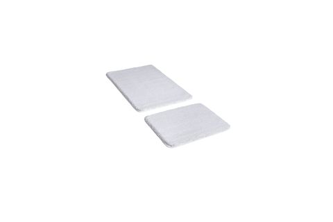 MİNO KAYDIRMAZ TABAN İKİLİ BANYO PASPASI, BEYAZ, 60X100-50X60