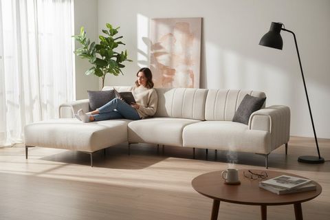 LİORA KÖŞE KOLTUK, SOL, SHOWROOMDAN KUMAŞ DEĞİŞİMLİ