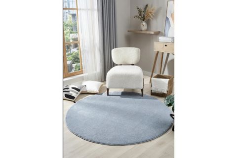 MİRA BALİ 4500 MODERN SHAGGY HALI, MAVİ, 160X160