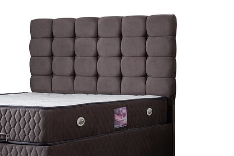 DUKE NEW BAZA BAŞLIK VE YATAK SETİ, ANTRASİT GRİ, 160X200