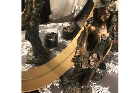 OTTO AHU YUVARLAK AYNA, GOLD, 60X60