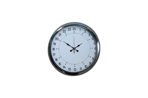 KROM METAL 24 SAAT GÖSTERGELİ ÖZEL TASARIM DUVAR SAATİ 40 CM