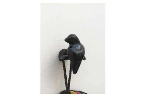 KUŞ ŞEKİL MODERN DUVAR DEKORU ASKILIK, SİYAH