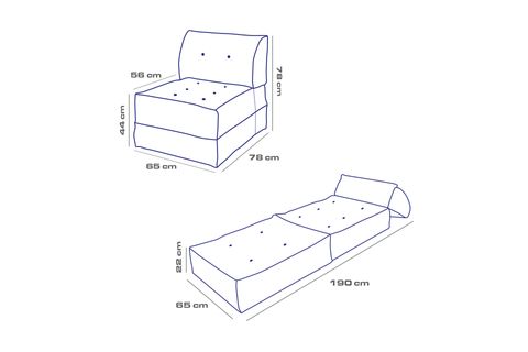 MOCCA KATLANIR TEK KİŞİLİK UZANMA KOLTUĞU, KİREMİT