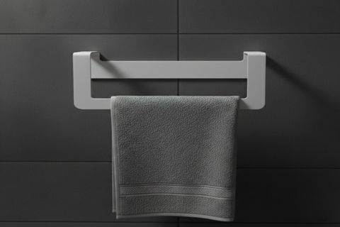 PREMİUM METAL BANYO HAVLULUĞU, AÇIK GRİ, 2046 CM