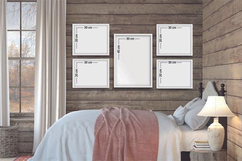 ÇOKLU ÇERÇEVELİ EV DEKORASYONU KONSEPT TABLO SETİ