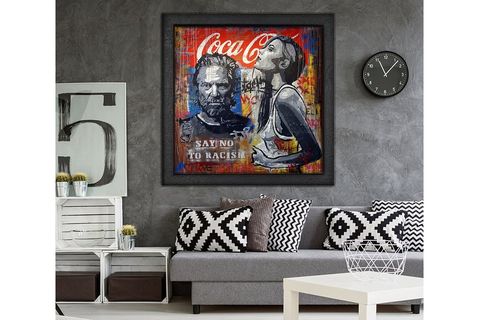 AHŞAP YAĞLI BOYA DOKULU TABLO, POP