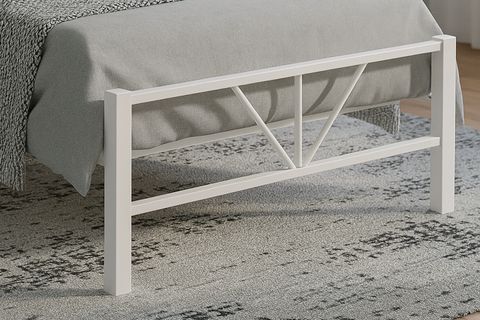 ALCHERA METAL KARYOLA, BEYAZ, 90X190