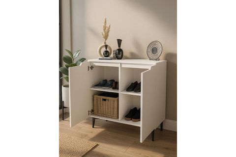 OLİE 2 KAPAKLI ERZAK KİLER DOLABI, BEYAZ, 90 CM