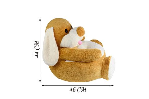 KÖPEKCİK PELUŞ BEBEK VE ÇOCUK KOLTUĞU, AÇIK KAHVERENGİ
