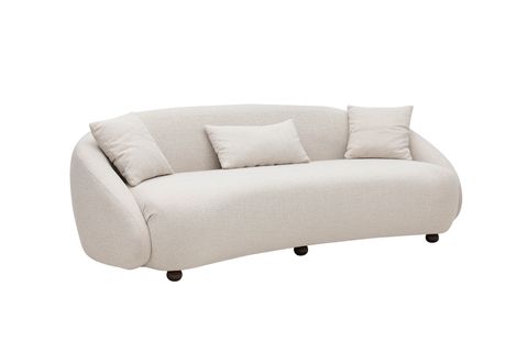 NAPLES THREE SEATER SOFA, ECRU, UK