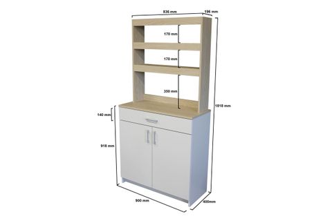 SAMOS ÇOK AMAÇLI DOLAP,  2 KAPAKLI, KUMTAŞI