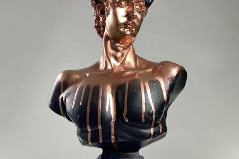 DAVID BITTER CHROME POP ART DEKORATİF ROMA YUNAN HEYKELLERİ