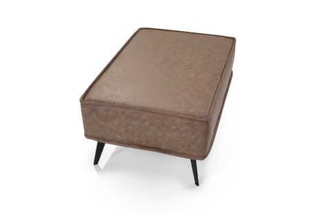 YENİ LOFT NUBUK PUF, KAHVE