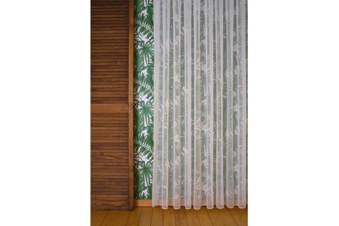 MASSARELLİ KETEN TÜL ŞANTUKLU EKRU PİLESİZ 100X260