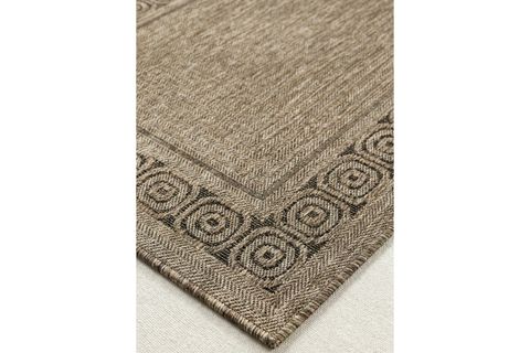 MERİNOS HALI TORONTO KAHVERENGİ SİSAL JÜTT GÖRÜNÜMLÜ MODERN HALI 64076 178  80X300 CM