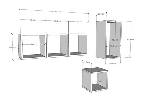 AYDIN KİTAPLIKLI RAF, PNR-DVR-1007