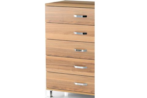 EKONOMİK GENİŞ ŞİFONYER, 5 ÇEKMECELİ, CEVİZ