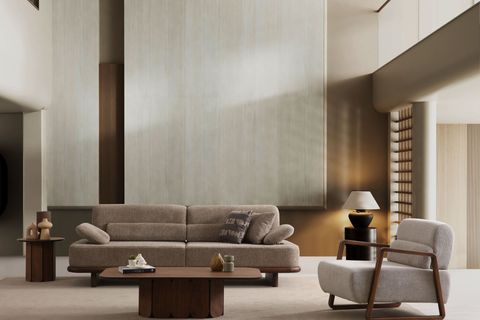 LUPE ÜÇLÜ KOLTUK, KAHVE